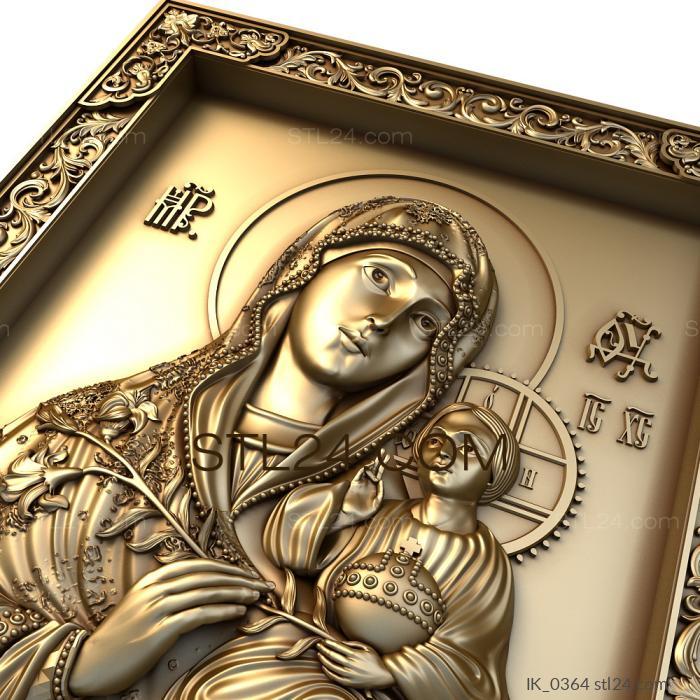 Icons (The unfading color of the Most Holy Theotokos, IK_0364) 3D models for cnc